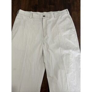 LL Bean Mens Pants 36x30 Tan Natural Fit Chino Beige Casual Mid Rise Flat Front